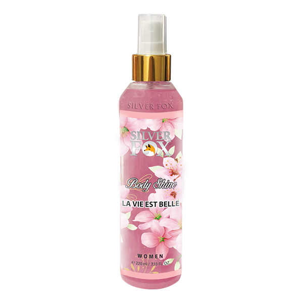 body shine-la via lancom بادی شاین سیلور فاکس با رایحه لاوندر