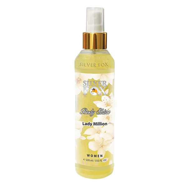 body shine-lady milion بادی شاین سیلور فاکس با رایحه لیدی میلیون